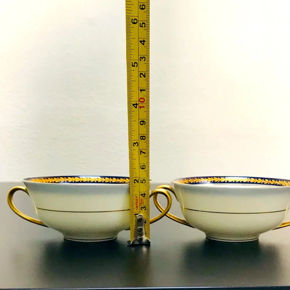 Limoges 18K Gold Trim Soup Bowl Sets - Picture 8 of 10